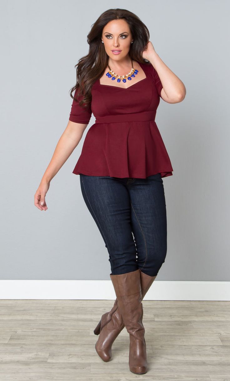 plus size outfits with boots