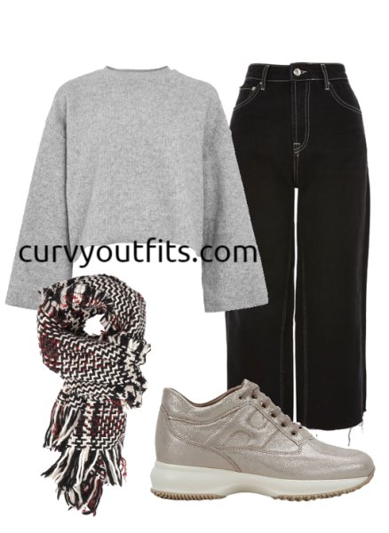 plus size outfits with sneakers 2