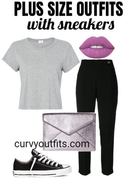 plus size outfits with sneakers 3
