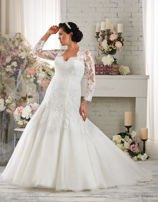 plus-size-wedding-dresses-with-lace-sleeves3