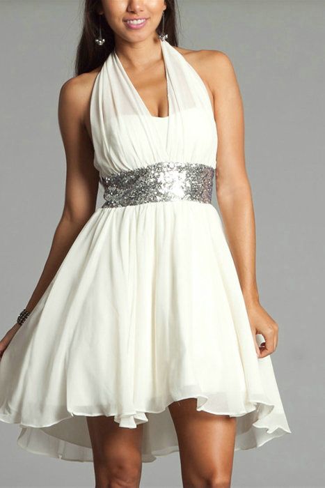plus size white sparkly dress