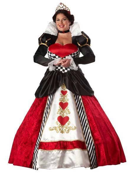 Queen of hearts plus size costume - curvyoutfits.com