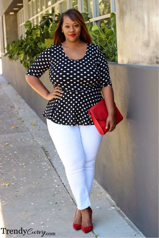 5 Black And White Outfits For Plus Size Girls That You