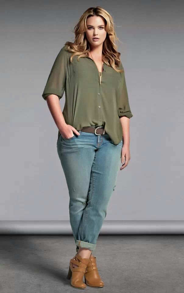 How to be casual in plus size jeans