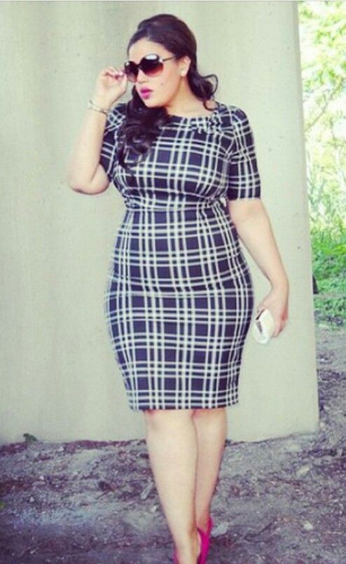 5-plaid-dresses-for-plus-size-girl-that-you-will-love2