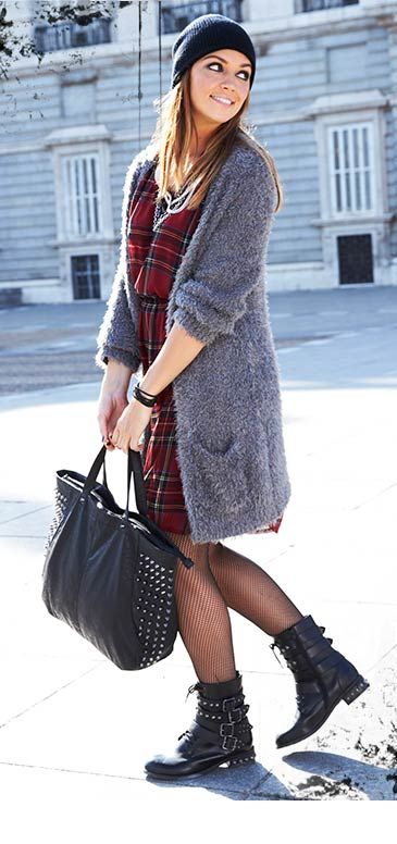 5-plaid-dresses-for-plus-size-girl-that-you-will-love3