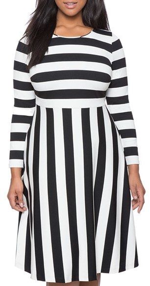 5-plus-size-striped-dresses-for-christmas-that-you-will-love-2