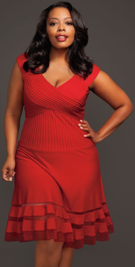 5 plus size red dresses for Valentine's day - curvyoutfits.com