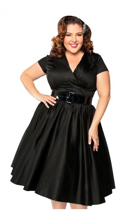 5-black-satin-dresses-for-curvy-stylish-women