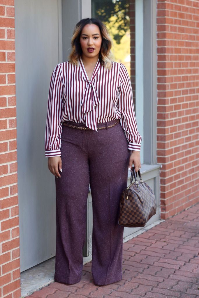 5-ways-to-wear-gray-tweed-pants-without-looking-frumpy | curvyoutfits.com