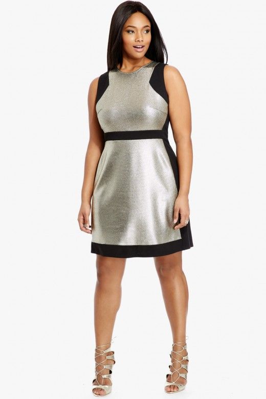 stylish-color-block-dresses-for-plus-size-women-4