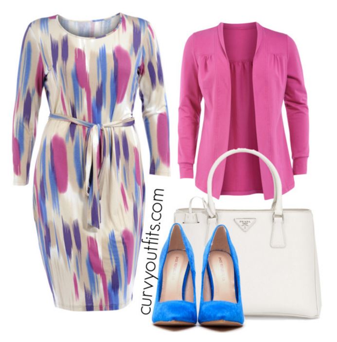 5 spring outfits with a plus size pencil dress 15