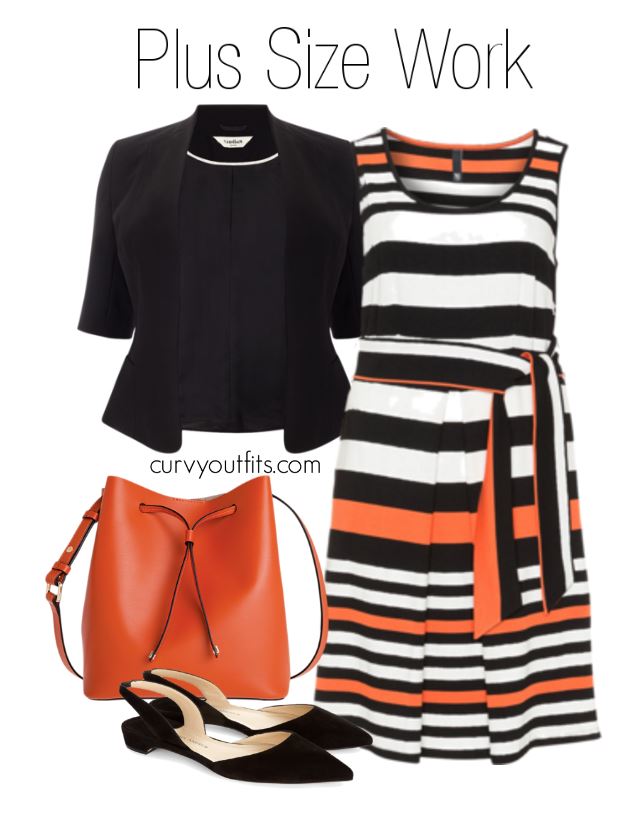 5 plus size striped dresses for spring style 6